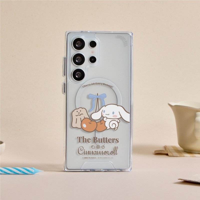奶油家族x大耳狗櫻桃時光防摔透明SAMSUNG手機殼 - 手機殼/手機套 - 塑膠 多色