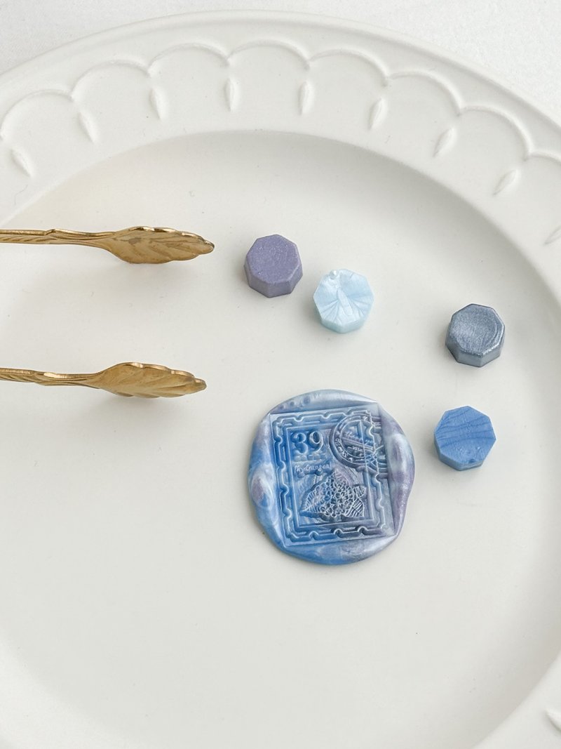 Sealing wax [Hana Kumomori] - Stamps & Stamp Pads - Wax Blue