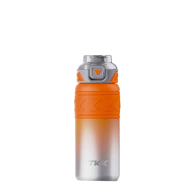 [TKK] Maiyue Series 316 Stainless Steel Direct Drink + Straw Insulated Sports Water Bottle 500ML-Red Orange Steel - กระติกน้ำ - สแตนเลส สีส้ม