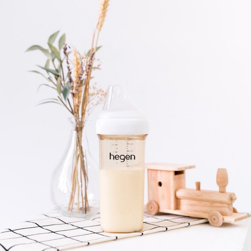hegen 金色奇蹟PPSU多功能方圓型寬口奶瓶 (單入)-330ml - 奶瓶/奶嘴 - 矽膠 多色