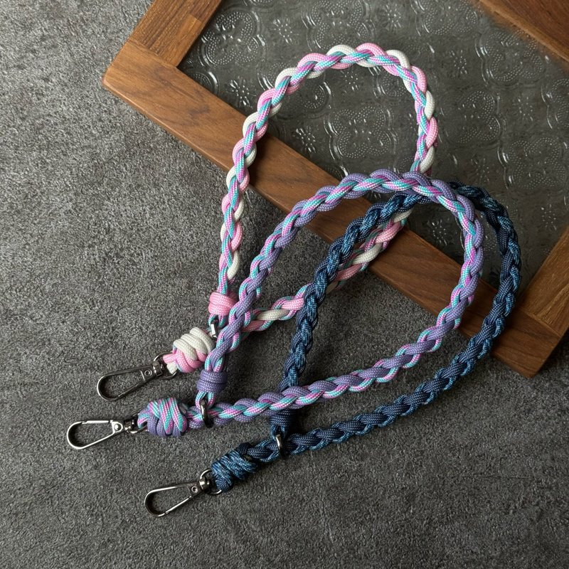 3 types of paracord braided mobile phone anti-fall ropes - เชือก/สายคล้อง - ไนลอน 