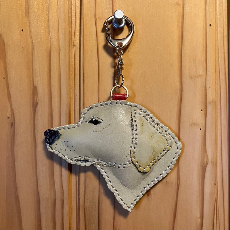 Profile of a Labrador Retriever - Charms - Genuine Leather 