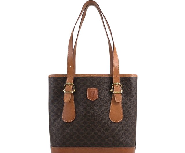 日本直送 名牌中古包 】CELINE セリーヌ マカダム トートバッグ 日本直送 名牌中古包 】CELINE セリーヌ マカダム トートバッグ