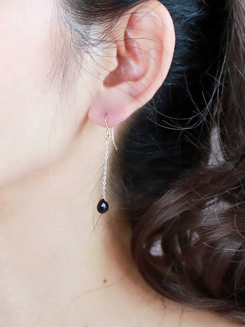 Earrings & Clip-On semplice Black Spinel - Earrings & Clip-ons - Semi-Precious Stones Black