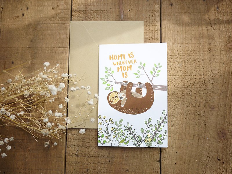 Thank you mom series half-fold card / birthday / mother's day / Card for mom - การ์ด/โปสการ์ด - กระดาษ 