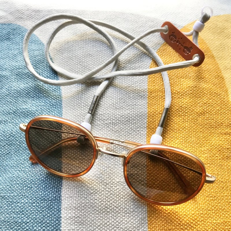 Super easy to use glasses rope_Monochrome series (glasses rope hat with rope mask rope adjustable length) - เชือก/สายคล้อง - ไฟเบอร์อื่นๆ หลากหลายสี