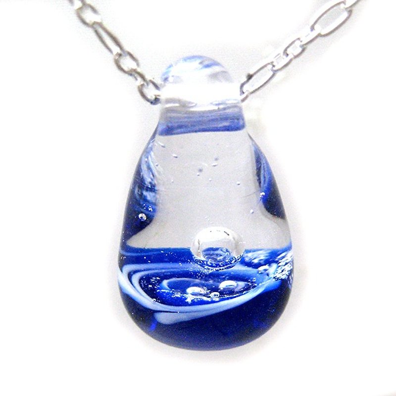 Mini bubble universe - Collar Necklaces - Glass Blue