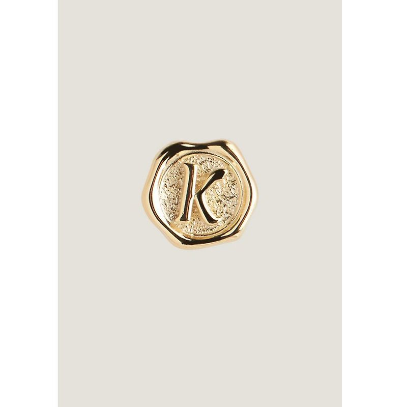 Letter K coin with Tyra necklace pendant