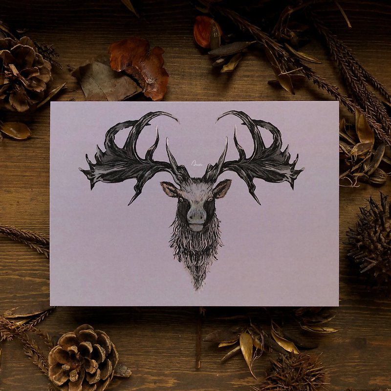 Lost Elk Postcard - การ์ด/โปสการ์ด - กระดาษ สึชมพู