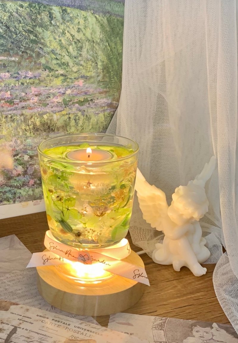 乾燥花燭台杯 - 香氛蠟燭/燭台 - 蠟 