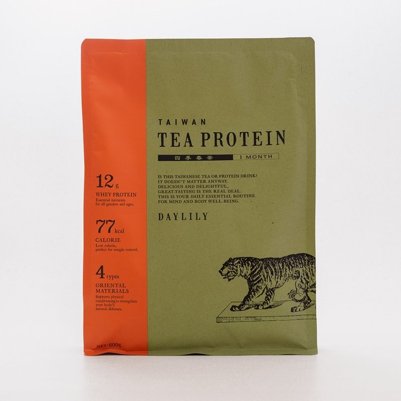 無糖台灣茶乳清蛋白 TAIWAN TEA PROTEIN【四季春茶】大容量 - 養生/保健食品/飲品 - 紙 綠色