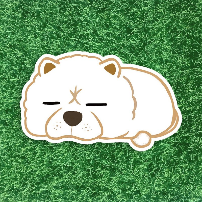 chowchow waterproof sticker SA071 - ตกแต่งผนัง - วัสดุกันนำ้ ขาว