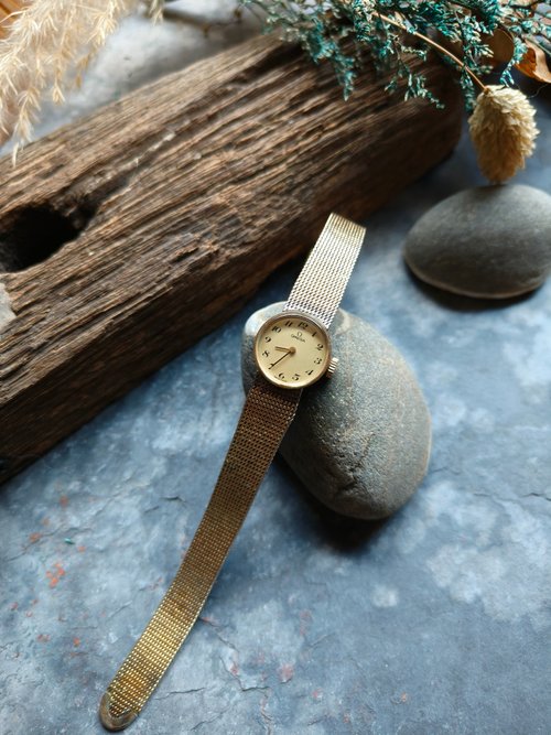 希少なオメガ 10Kゴールドフィルド アンティーク ウォッチ 機械式