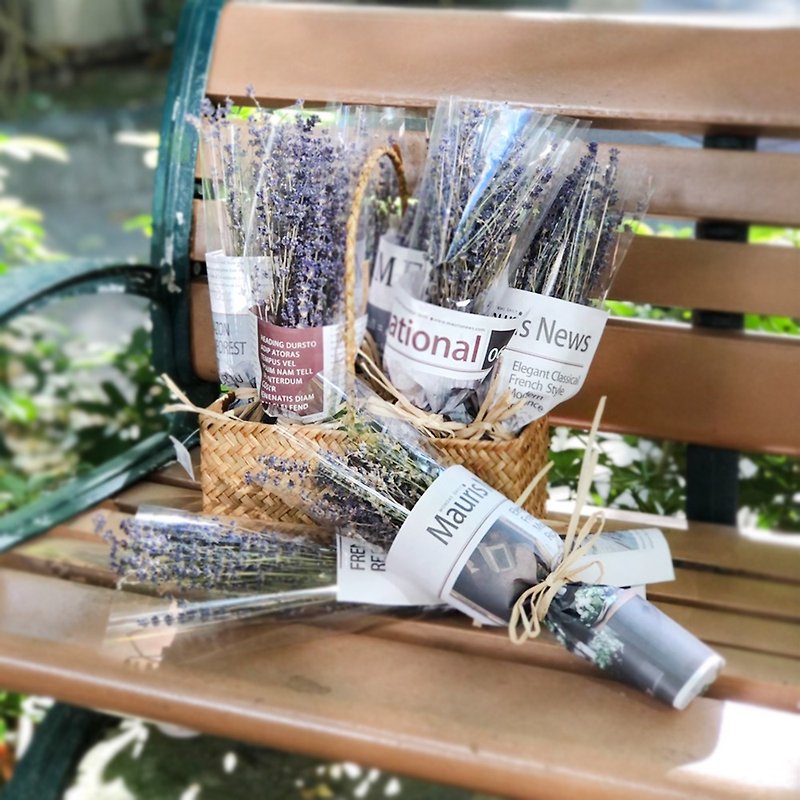 Soothing soothing lavender dry bouquet | best choice for birthday blessings due to epidemic | Taipei can pick up - ช่อดอกไม้แห้ง - พืช/ดอกไม้ สีม่วง