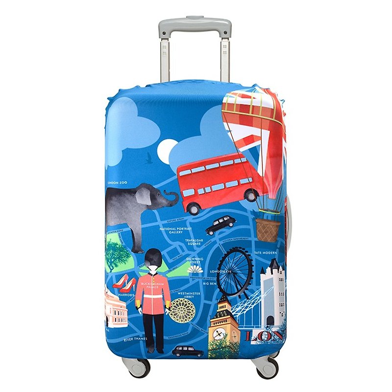 LOQI 行李箱外套／倫敦 LSURLO【S號】 - 行李箱 / 旅行喼 - 聚酯纖維 藍色