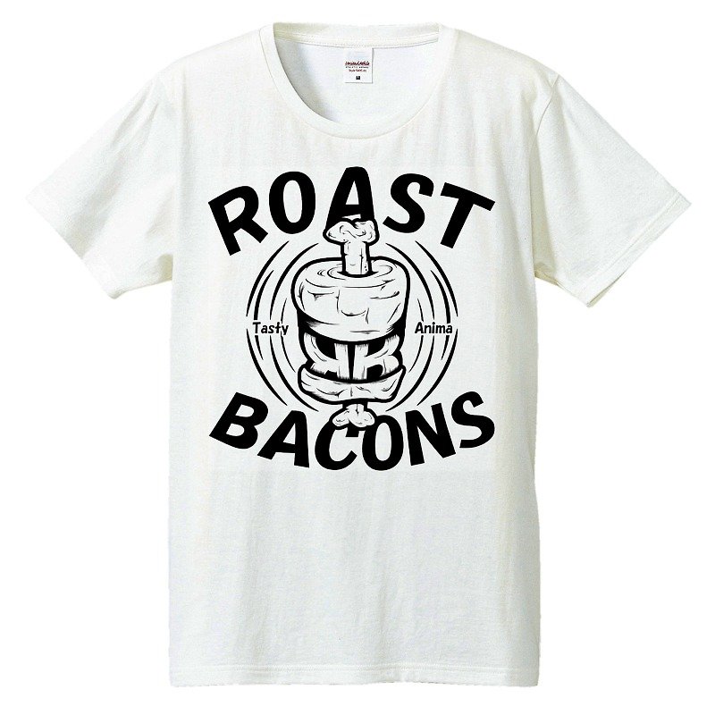 Tシャツ / Roast Bacons - Tシャツ メンズ - コットン・麻 ホワイト
