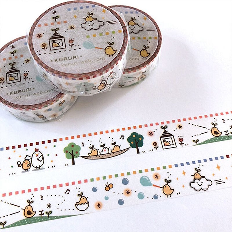 Masking tape chick and chicken - Washi Tape - Paper 
