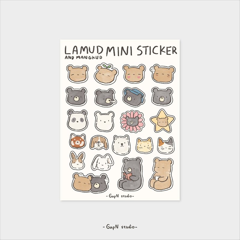 Mini Lamud and MangKud sticker - สติกเกอร์ - วัสดุกันนำ้ 