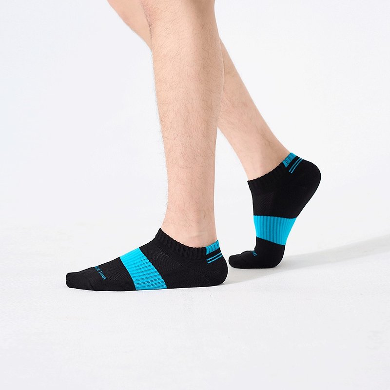 Jump Color Antibacterial Sports Ankle Socks/Light Blue (L)-MIT Antibacterial Sports Socks - ถุงเท้า - ผ้าฝ้าย/ผ้าลินิน สีน้ำเงิน