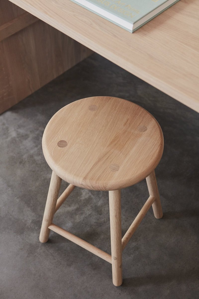 Moto full oak stool - เก้าอี้โซฟา - ไม้ 