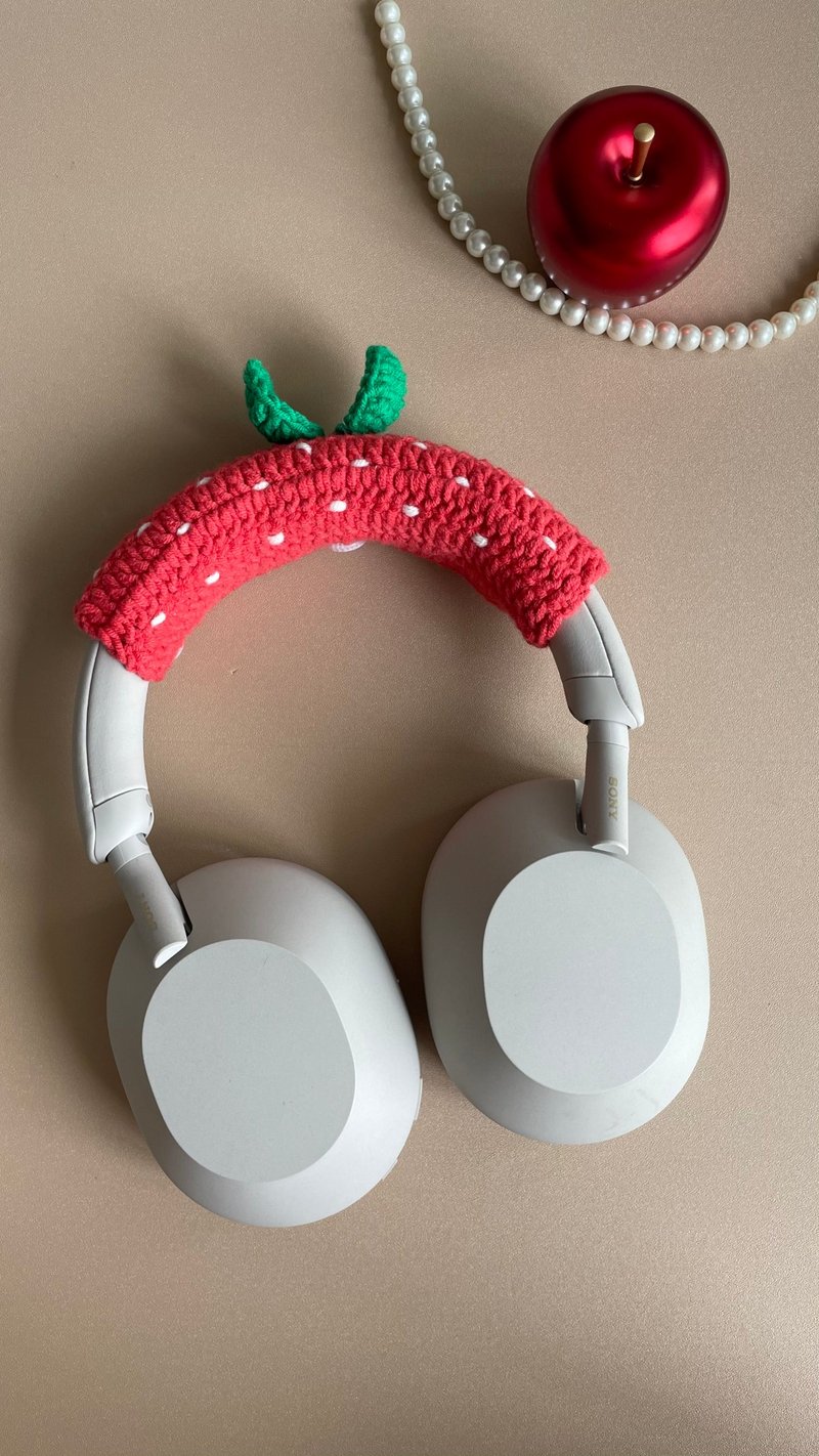 Cute Crochet AirPods Max Case Sony XM5 Protector Headphone Wrapper - Headphones & Earbuds - Other Materials 