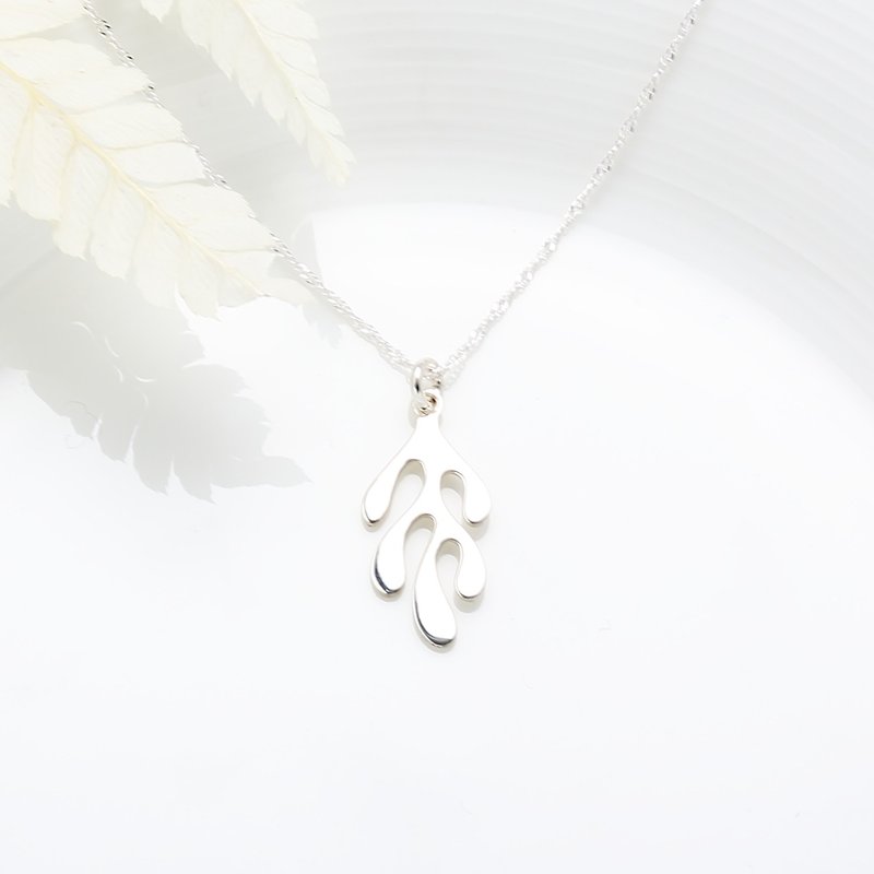 Cute Seaweed s925 sterling silver necklace Valentine&#x27;s Day gift