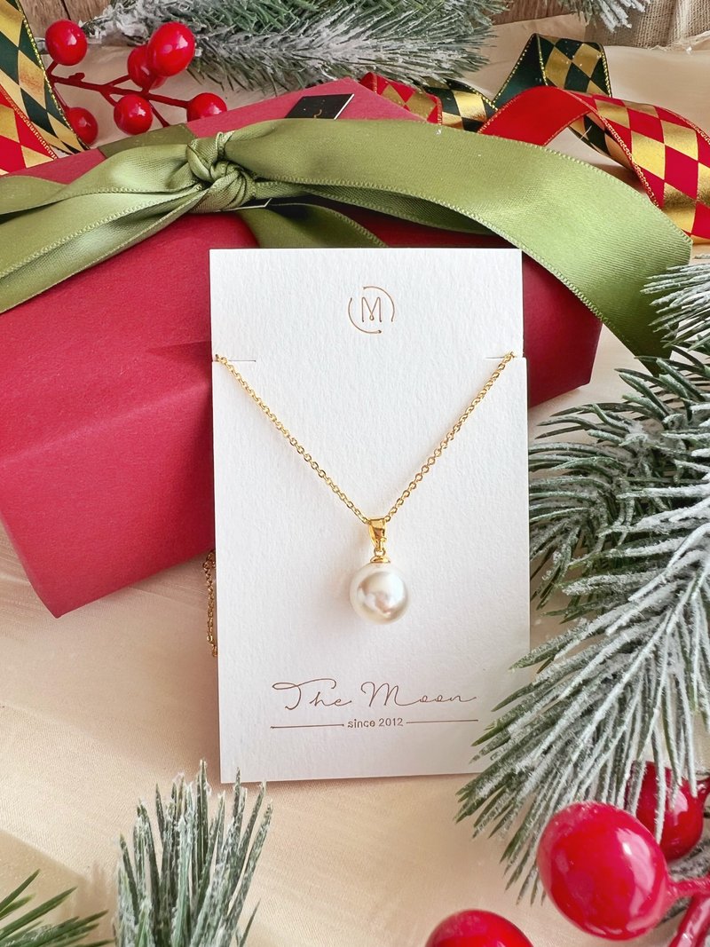 【質感飾品】奧地利珍珠項鍊 18KGF－Venus #知性 優雅 女神 - 項鍊 - 其他材質 白色