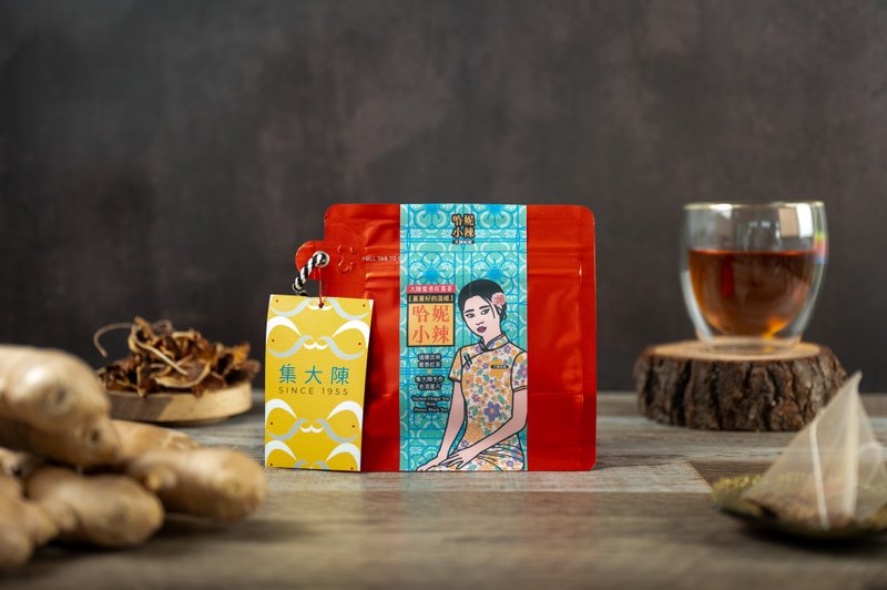 【隨行包】哈妮小辣 | 大陳蜜香紅薑茶 (15入) - 茶葉/茶包/水果茶 - 其他材質 紅色