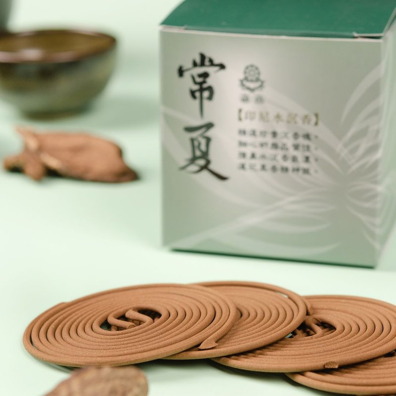 常夏-九品印尼沉香-48片小盤香 - 香氛/精油/擴香 - 其他材質 綠色