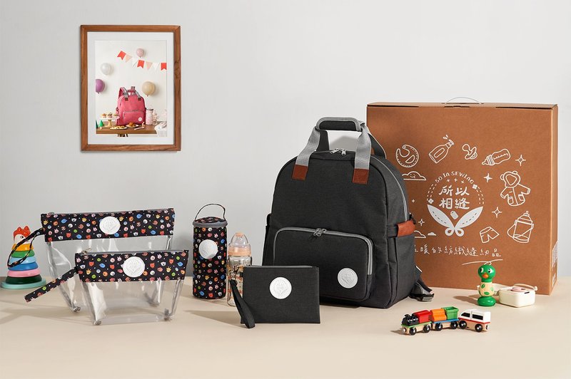 Soin Sewing-Soup Cake Zhixi Gift Box-Happy Zoo - ของขวัญวันครบรอบ - เส้นใยสังเคราะห์ สีดำ