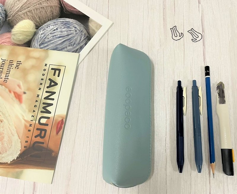 Ecobec New Morandi Leather Pencil Case/ Pencil Case/ Cosmetic Bag/ Cosmetic Bag - กล่องดินสอ/ถุงดินสอ - หนังเทียม 