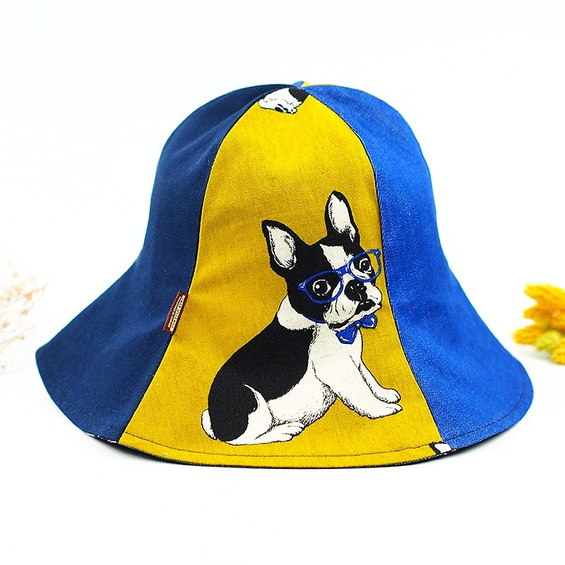 Calf Calf Village village men and women hand-sided cap visor hat pet pitbull dog fight live blog {law} mustard yellow [H-242] Limited - หมวก - ผ้าฝ้าย/ผ้าลินิน สีเหลือง