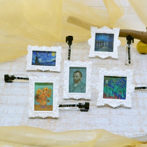 ゴッホの12本のひまわりの有名な絵画ディフューザー石