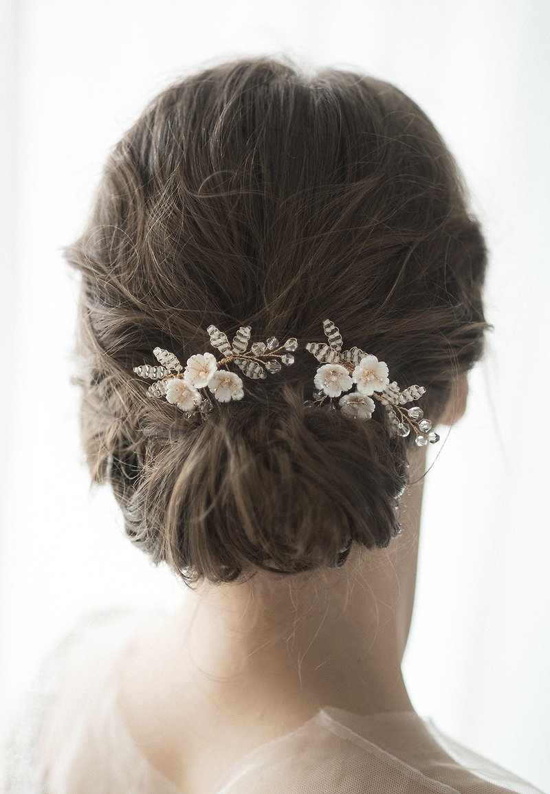 MELLOW crystal small wedding comb - Hair Accessories - Other Materials 