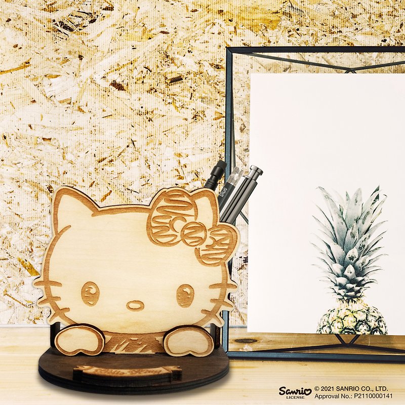 木頭 其他 - Hello Kitty / Sanrio－凱蒂貓大頭手機架+置物盒(可加購刻字)