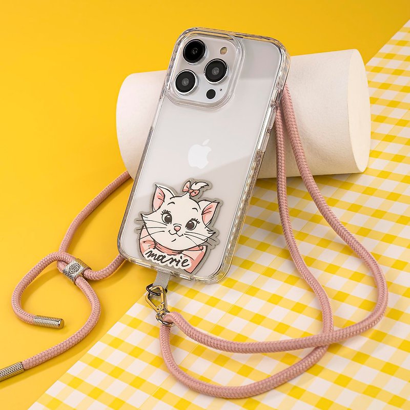 Disney Marie Cat Phone Strap With Patch / Card - อุปกรณ์เสริมอื่น ๆ - ไนลอน หลากหลายสี