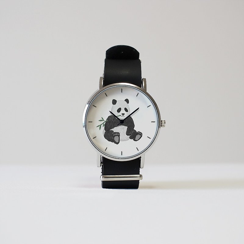 panda watch - Women's Watches - Other Metals Black
