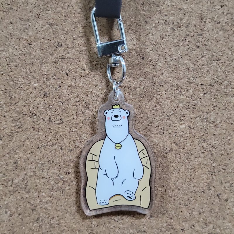 Polar Bear/White Bear Double-Sided Acrylic Keychain (Pendant) - King Bear - Keychains - Acrylic 