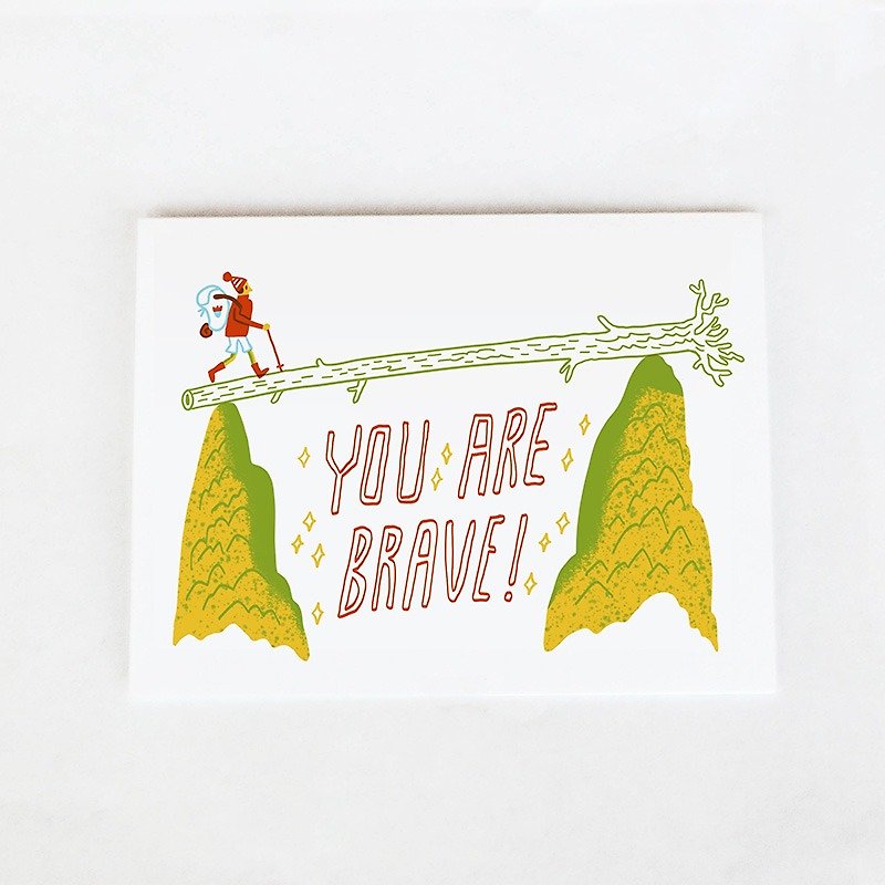 Forest & Waves Universal Card/You are brave - Cards & Postcards - Paper Orange