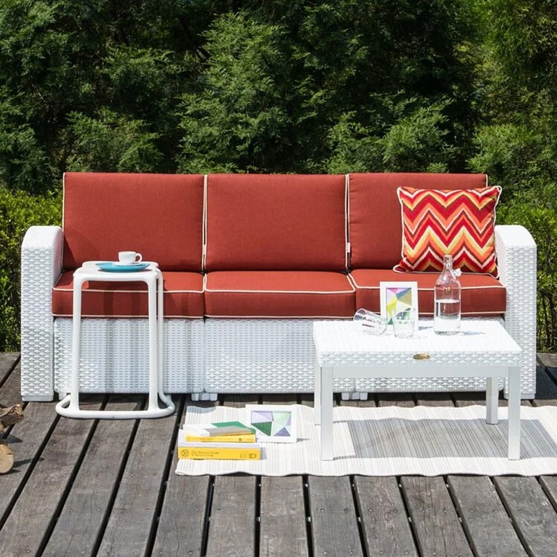 Magnolia three-seater sofa (outdoor cushion) - Chairs & Sofas - Other Materials 