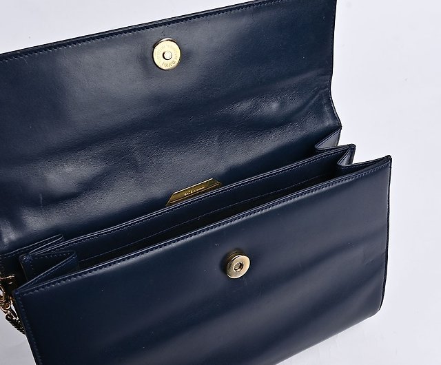 Givenchy Turnlock Navy 2 Way Bag - 01200 – Fingertips Vintage