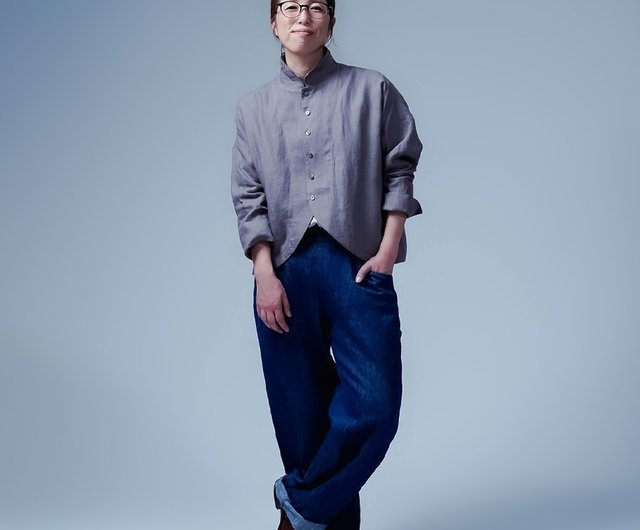 wafu フレンチ　ヴィンテージ　リネンジャケット wafu【リネンジャケット】絶対的シルエットフレンチヴィンテージ