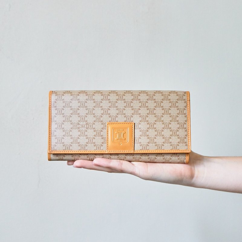 Vintage Celine Light Macadam Long Wallet - กระเป๋าสตางค์ - หนังแท้ หลากหลายสี