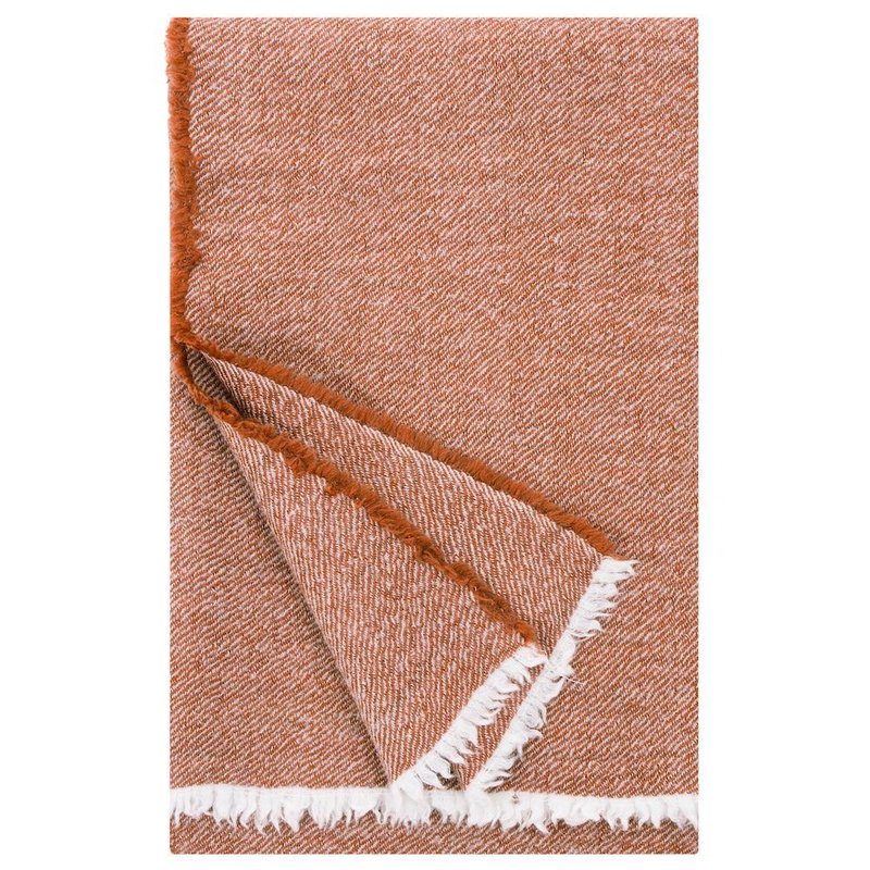 SARA Blanket (Cinnamon Orange) - Blankets & Throws - Wool Orange