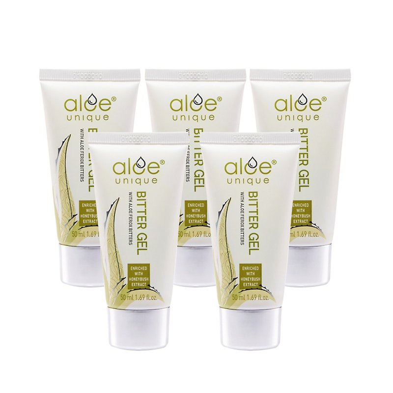 Unique Aloe Bitter Gel 50ml 5 pack soothing, stable and moisturizing - Toners & Mists - Concentrate & Extracts Brown