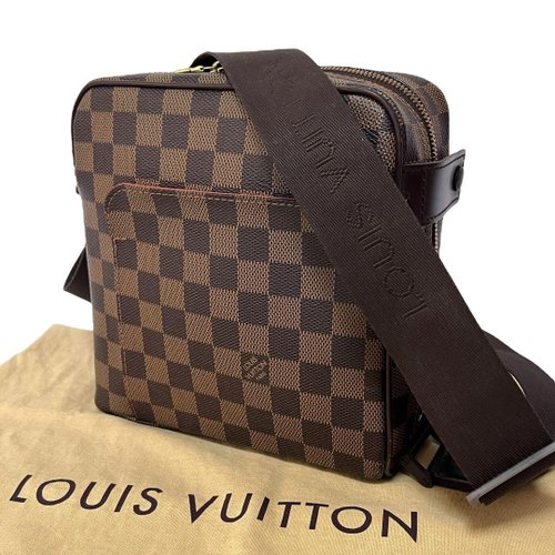 ルイヴィトン オラフPM ショルダーバッグ ダミエ PVC N41442 良品 本物 Louis Vuitton ルイヴィトン オラフPM ショルダーバッグ
