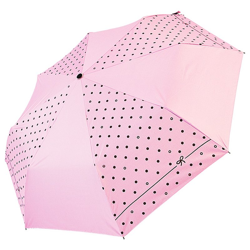 Ssangyong Dot Bow Sunscreen Automatic Umbrella Vinyl Automatic Opening and Closing Umbrella (Fresh Powder) - Umbrellas & Rain Gear - Waterproof Material Pink