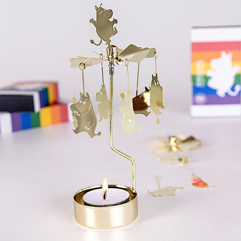 Lulumi rotating candle holder (with candle) - เทียน/เชิงเทียน - โลหะ 