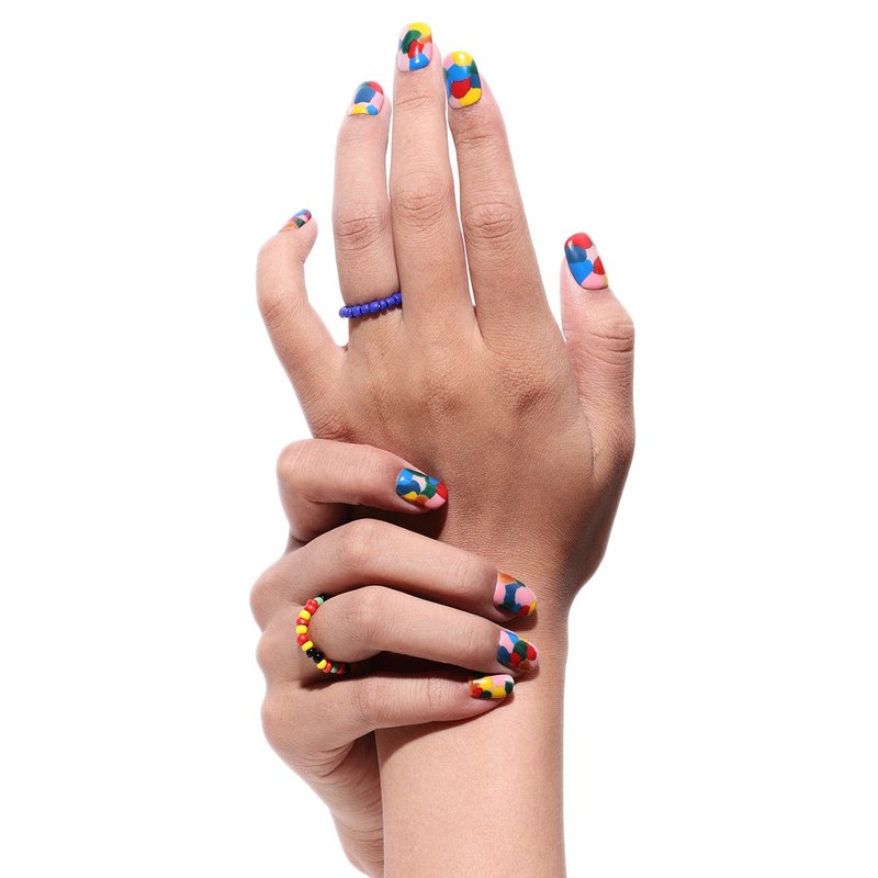 Splash in Color - Nail Polish & Acrylic Nails - Plastic Multicolor