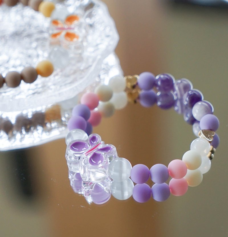 Chevron Amethyst Bracelet - 手鍊/手環 - 石頭 紫色